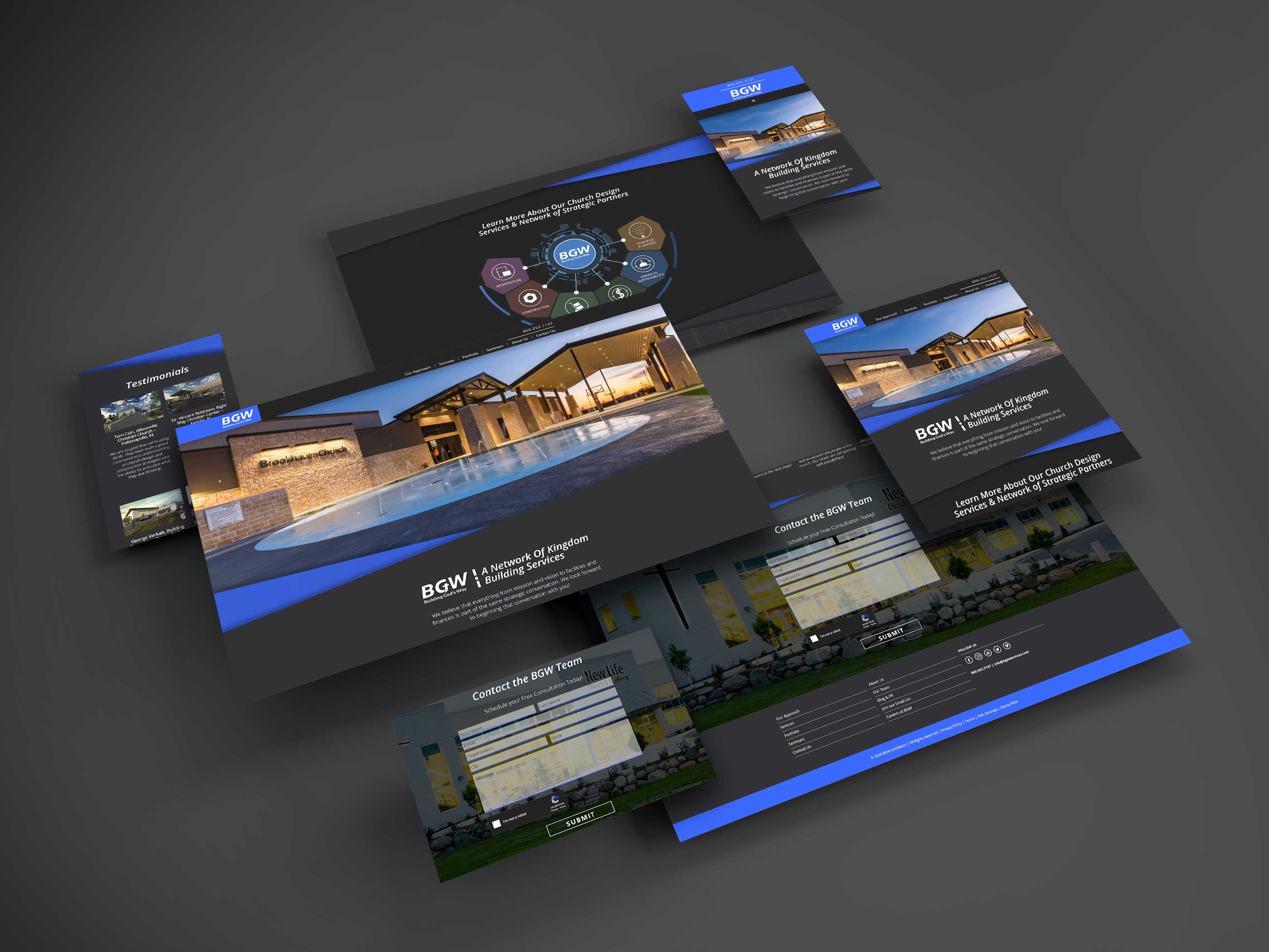 Screenshots of Building God's way website